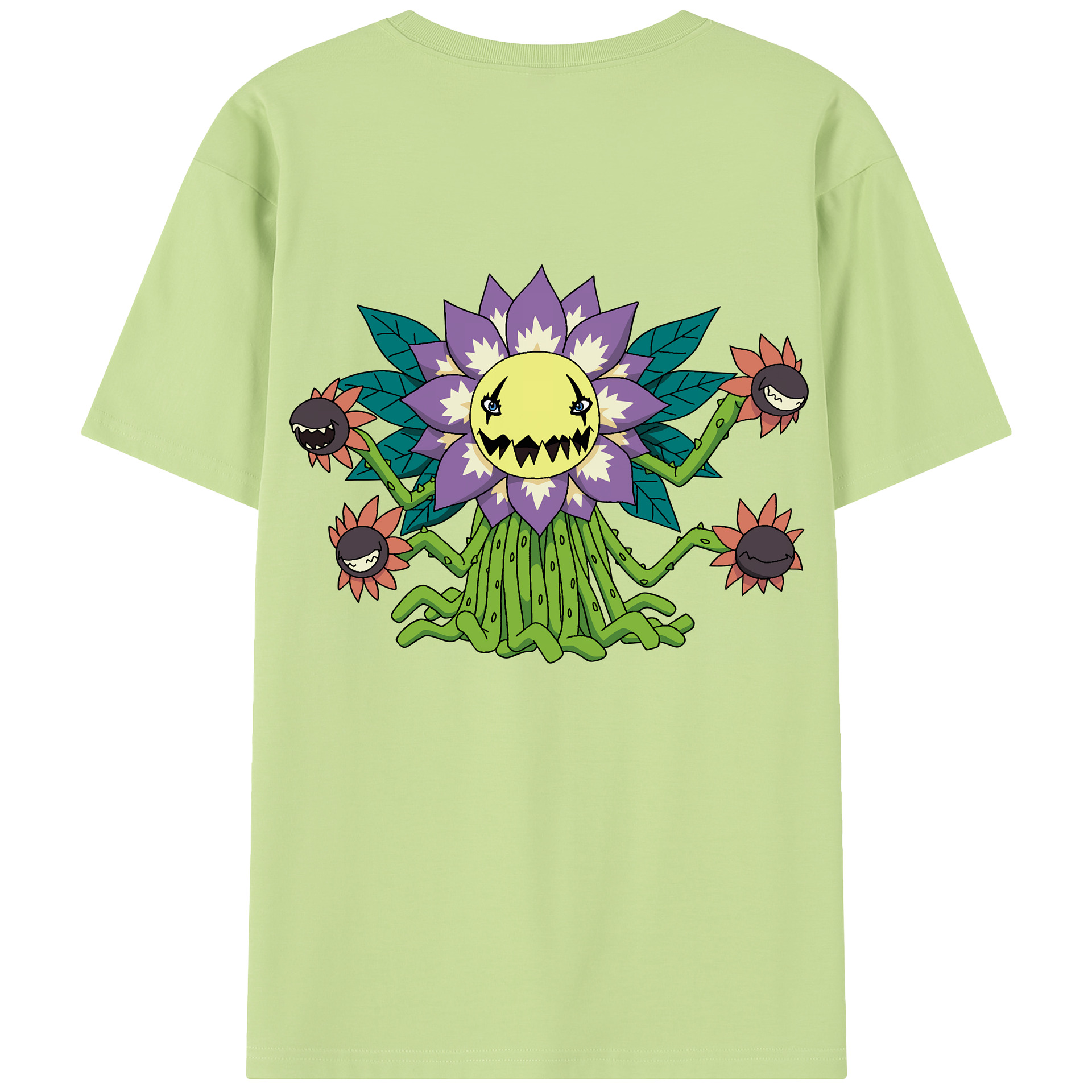 （画像用） Digimon デジタルモンスター/デジモン 綿100％半袖Tシャツ（背面プリント）